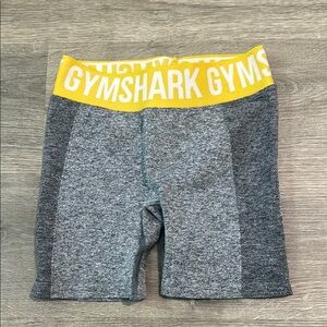 Gymshark Yellow Waistband Gray Shorts